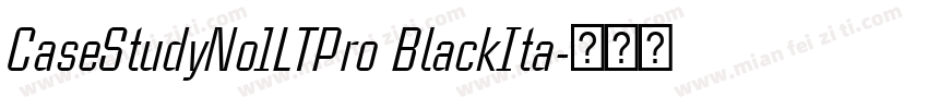 CaseStudyNo1LTPro BlackIta字体转换